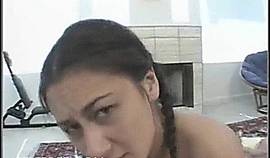 Alaura Eden Young Brunette Slut Fucks Videocamera Man Blowjobs Facial Cumshot Hardcore